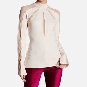 Free People Mesh Inset Top